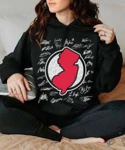 New Jersey Devils map signatures shirt