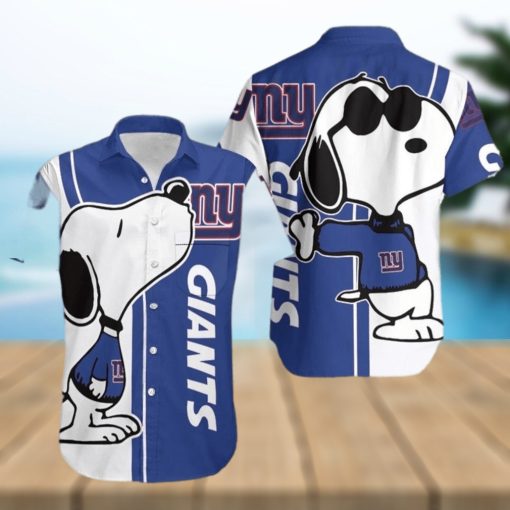New York Giants Snoopy Hawaiian Shirt For Men For Men
