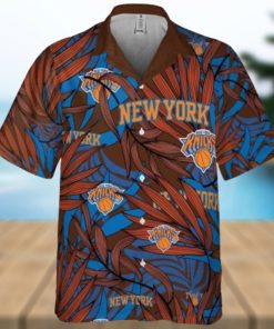 New York Knicks National Basketball Association 2023 Aop Button Up Hawaiian Shirt