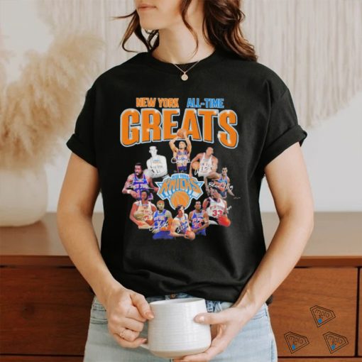 New York Knicks all team greats signatures shirt