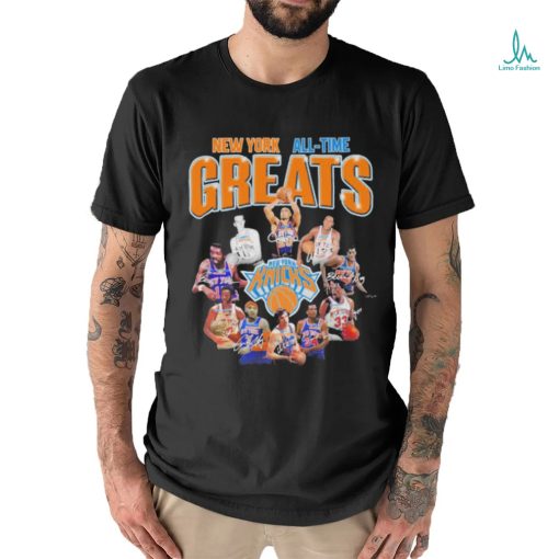 New York Knicks all team greats signatures shirt