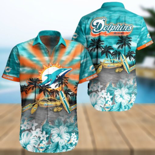 Nfl Miami Dolphins 3D Hawaiian Shirt Lover New Summer Men And Women For Fans