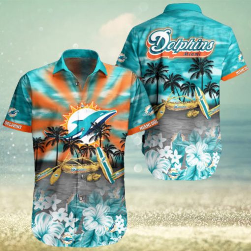 Nfl Miami Dolphins 3D Hawaiian Shirt Lover New Summer Men And Women For Fans