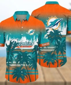 Nfl Miami Dolphins 3D Hawaiian Shirt Summer Men And Women For Fans