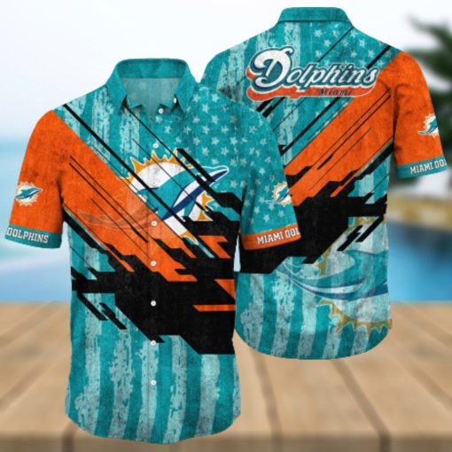 Nfl Miami Dolphins 3D Hawaiian Shirt Style 01 Men And Women For Fans