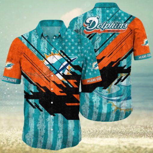 Nfl Miami Dolphins 3D Hawaiian Shirt Style 01 Men And Women For Fans