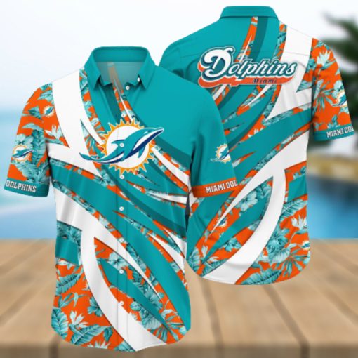 Nfl Miami Dolphins 3D Hawaiian Shirt Style 04 Men And Women For Fans