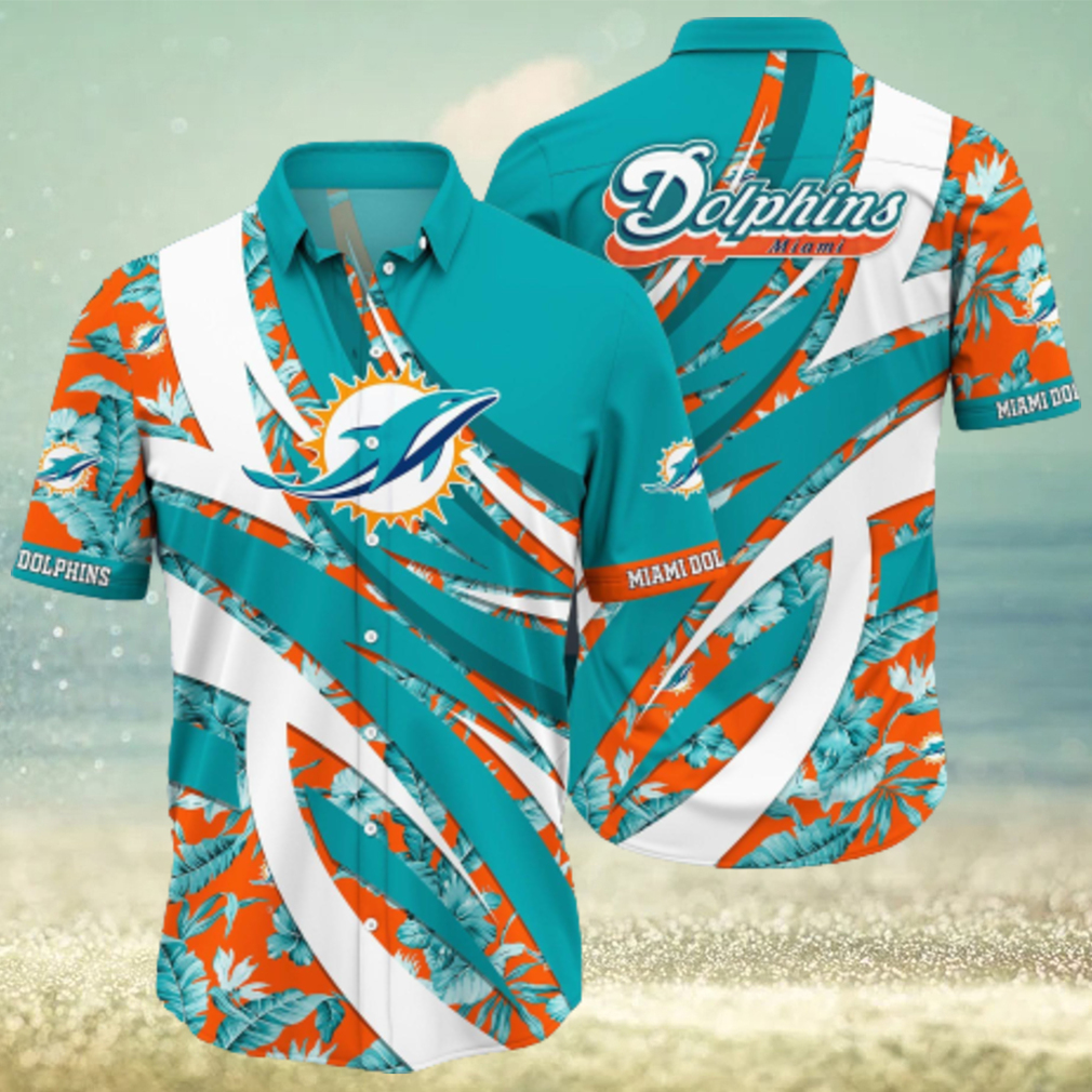 Nfl Miami Dolphins 3D Hawaiian Shirt Style Hot Summer 04 Men And