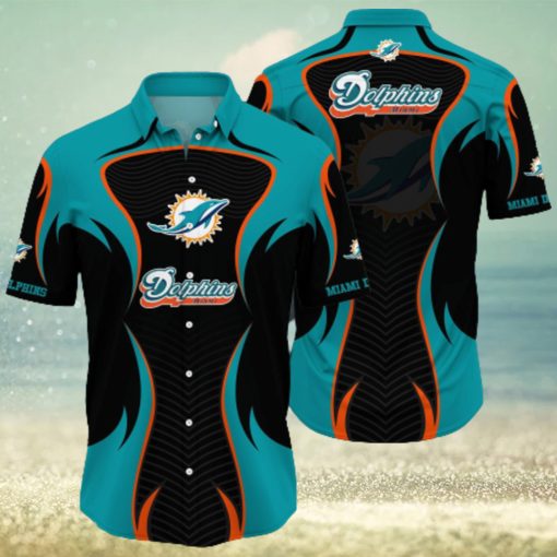 Nfl Miami Dolphins 3D Hawaiian Shirt Style Hot Summer 01 Men And Women For Fans