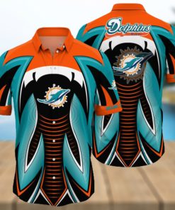 Nfl Miami Dolphins 3D Hawaiian Shirt Style Hot Summer 03 Men And Women For Fans