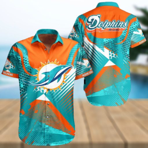 Nfl Miami Dolphins 3D Hawaiian Shirt Summer Men And Women For Fans