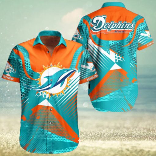 Nfl Miami Dolphins 3D Hawaiian Shirt Summer Men And Women For Fans