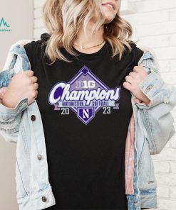 Northwestern Wildcats 2023 Big Ten Northwestern Softball Regular Season Champions logo shirt