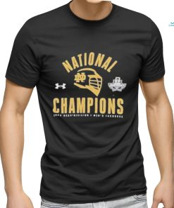 Notre dame fighting irish under armour 2023 ncaa men's lacrosse national champions team issued shirt