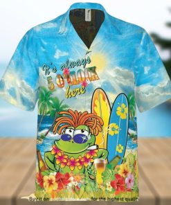 Ocean Life It’s Always 5 O’clock Here Funny Funny Hawaiian Shirt