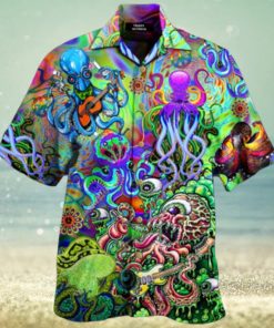 Octopus Multicolor Amazing Design Hawaiian Shirt