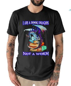 Official I Am A Book Dragon Not A Worm Shirt