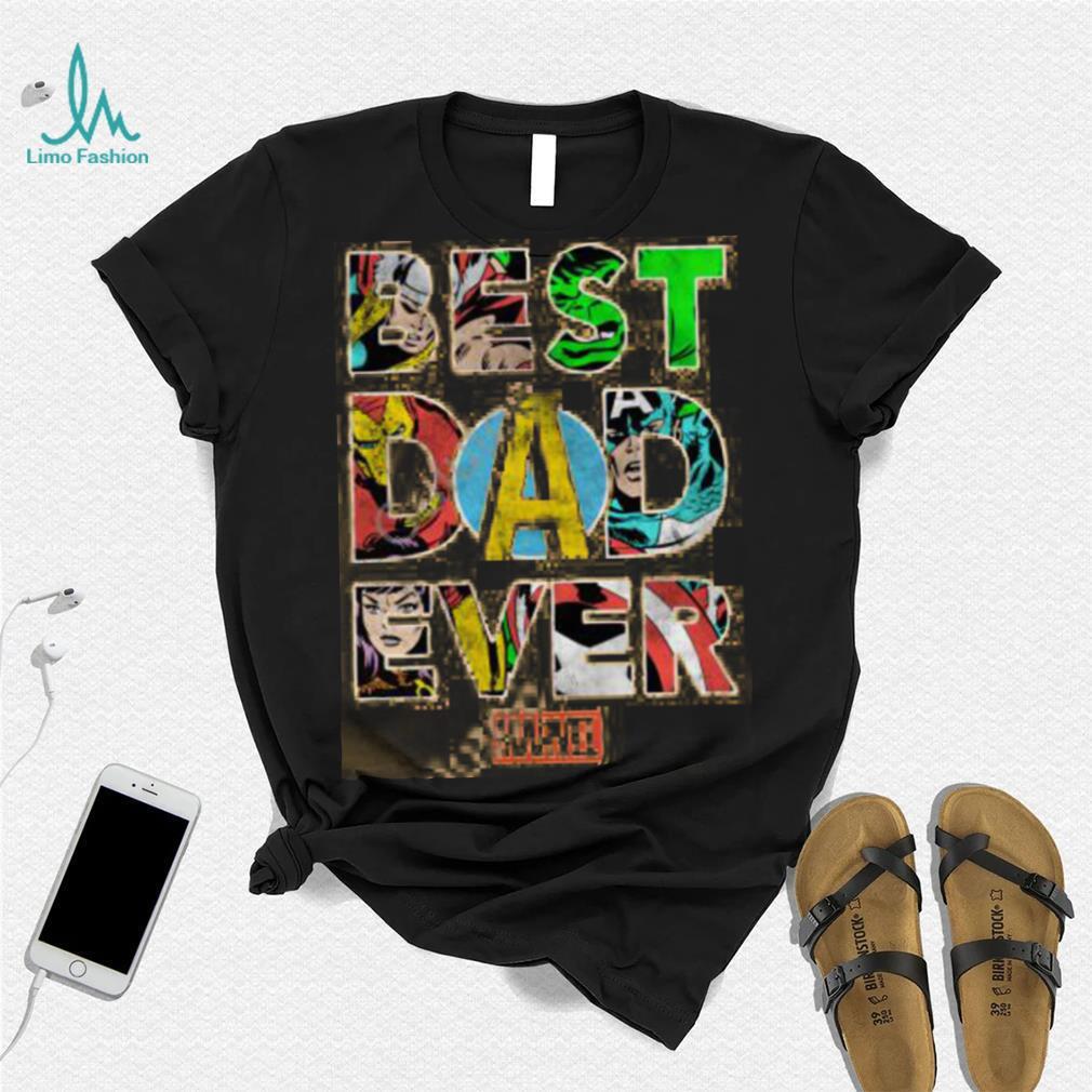 Official Marvel Best Dad Ever T Shirt Official Marvel Best Dad Ever T Shirt