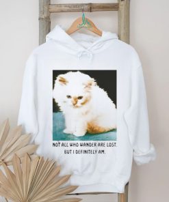 Official Not All Who Wander Are Lost But I Definitely Am Cat Shirt