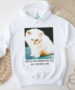 Official Not All Who Wander Are Lost But I Definitely Am Cat Shirt