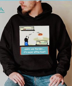 Official Philadelphia 76ers and james harden sixers use harden it’s super effective T shirt, hoodie, sweater, long sleeve and tank top Official Philadelphia 76ers and james harden sixers use harden it’s super effective T shirt