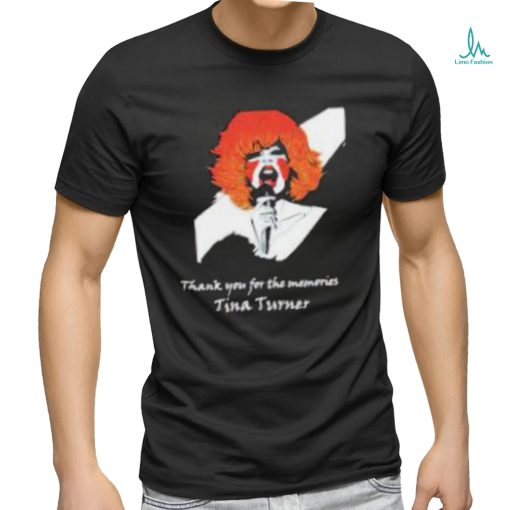 Official Rip Tina Turner Thank You For The Memories Shirt