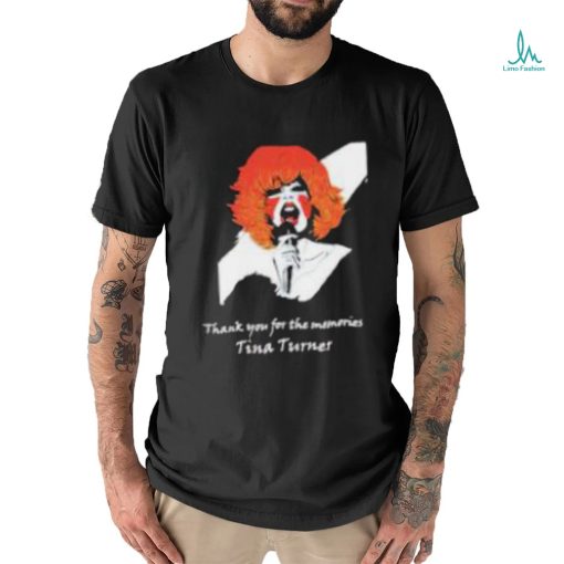 Official Rip Tina Turner Thank You For The Memories Shirt