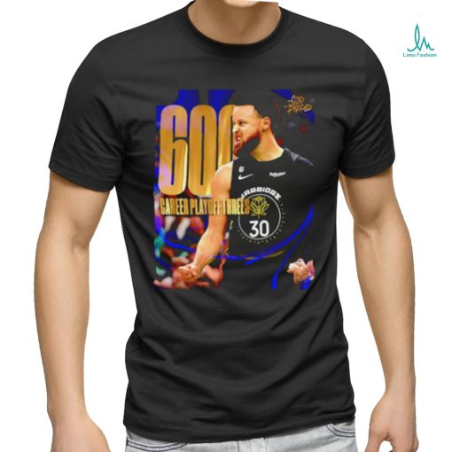 Official Stephen Curry NBA 600 Career Threes Shirt
