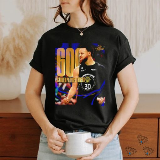 Official Stephen Curry NBA 600 Career Threes Shirt