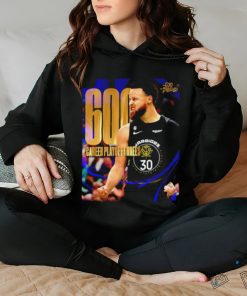 Official Stephen Curry NBA 600 Career Threes Shirt