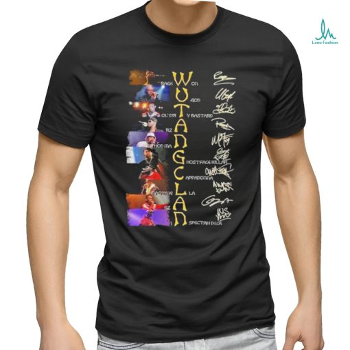 Official Wu Tang Clan Rack Won UGod Gol’dir The Bastard signatures T Shirt