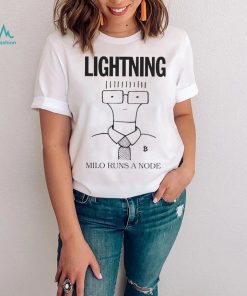 Official milo Runs A Node shirt
