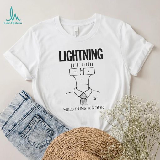 Official milo Runs A Node shirt