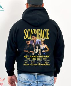 Official scarface 40th Anniversary 1983 – 2023 Thank You For The Memories T Shirt