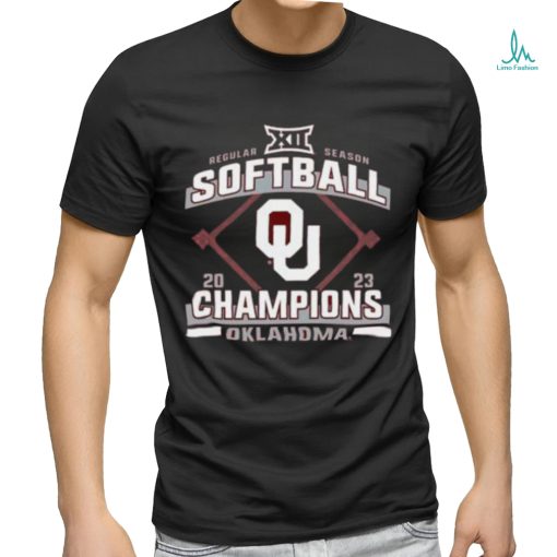 Oklahoma Sooners Blue 84 2023 Big 12 Softball Regular Season Champions T Shirt
