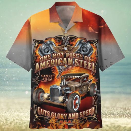 One Hot Piece Of American Steel Hawaiian Shirt