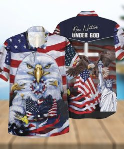 One Nation Under God Colorful Unique Design Hawaiian Shirt