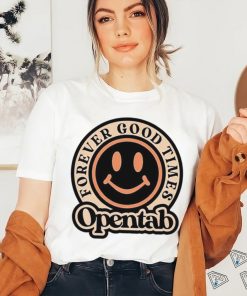 Opentab forever good times logo shirt