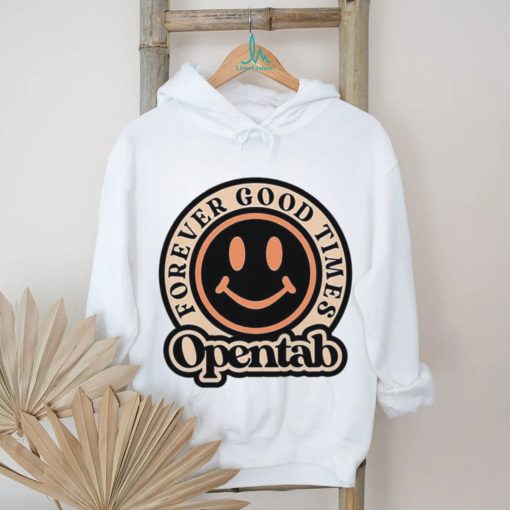 Opentab forever good times logo shirt