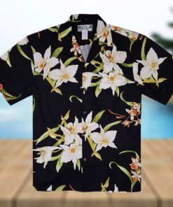 Orchid Black High Quality Hawaiian Shirt