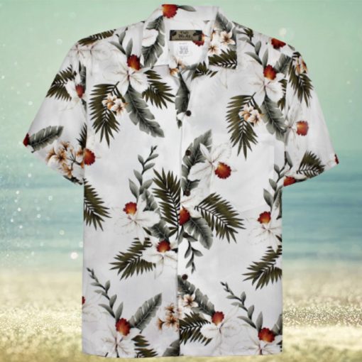 Orchid Isle White Unique Design Hawaiian Shirt