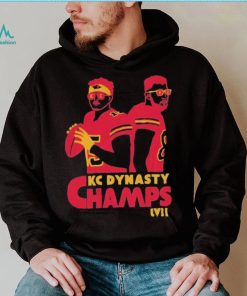 Original Super Bowl LVII champions KC dynasty champs mahomes kelce kansas city football shirt