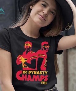 Original Super Bowl LVII champions KC dynasty champs mahomes kelce kansas city football shirt