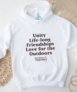 Outdoors Together Cincinnati unity life long friendships love for the outdoors logo shirt
