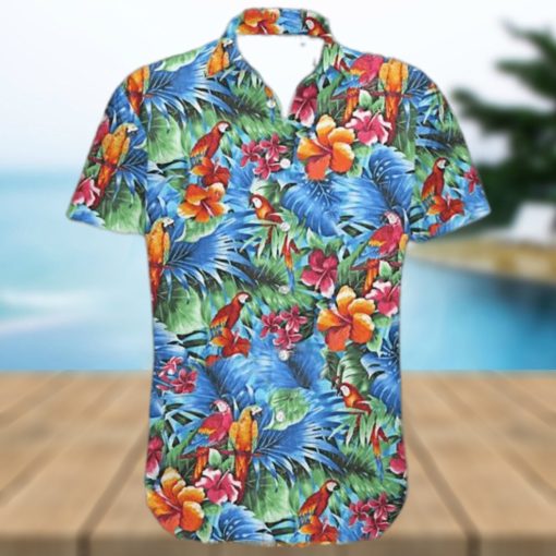 Parrot Tropical Funny Hawaiian Shirt, Aloha Shirt