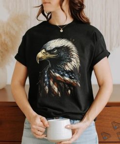 Patriotic Bald Eagle 4th Of July Men USA American Flag T Shirt