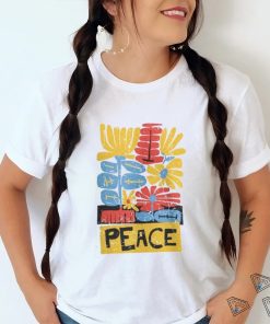 Peace Bright And Wild Groovy Flowers For The Peacemaker In All Of Us Classic T Shirt