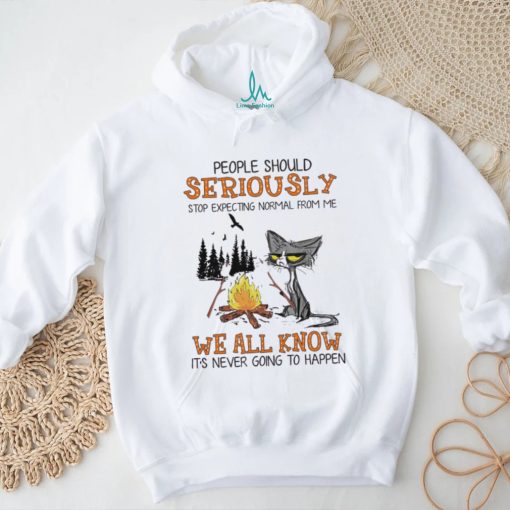 People Should Seriously Black Cat We All Know Shirt
