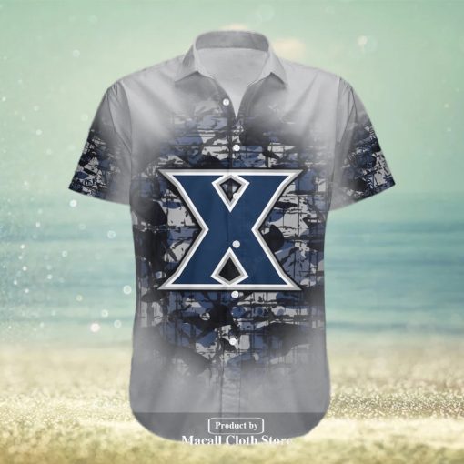 Personalized Xavier Musketeers NCAA Camouflage Vintage Hawaiian Shirt and Short