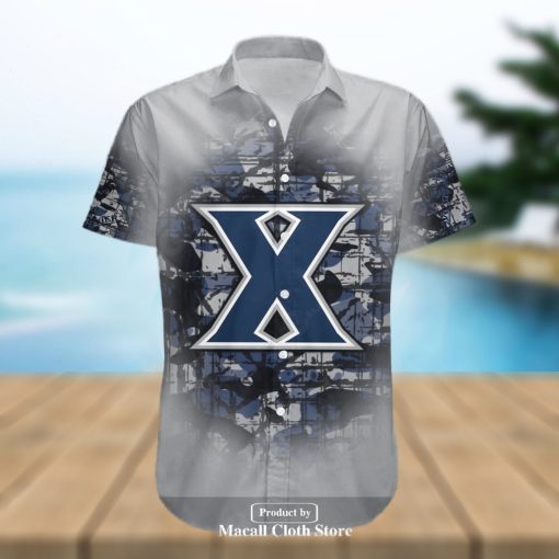 Personalized Xavier Musketeers NCAA Camouflage Vintage Hawaiian Shirt and Short